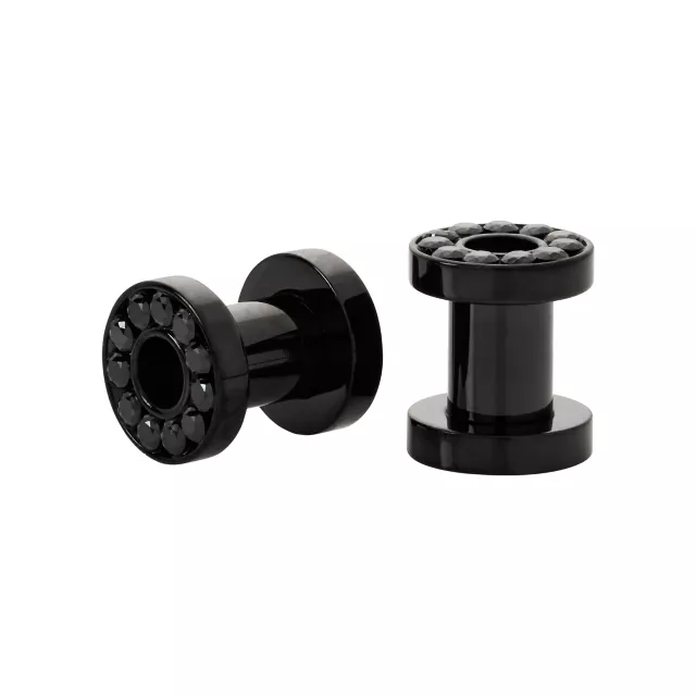 CZ Black Screw Fit Tunnels at Spencer's