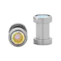 Silver CZ Screw Plugs at Spencer's