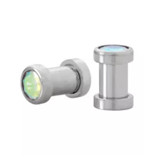 Silver CZ Screw Plugs at Spencer's