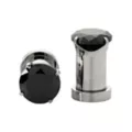 CZ Black Silvertone Screw Fit Plugs at Spencer's