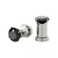 CZ Black Silvertone Screw Fit Plugs at Spencer's