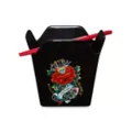 Ed Hardy Love Kills Slowly Take Out Bowl with Chopsticks - 16 oz. at Spencer's