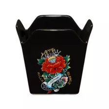 Ed Hardy Love Kills Slowly Take Out Bowl with Chopsticks - 16 oz. at Spencer's