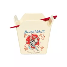 Ed Hardy Beautiful Ghost Take Out Bowl with Chopsticks - 17 oz. at Spencer's