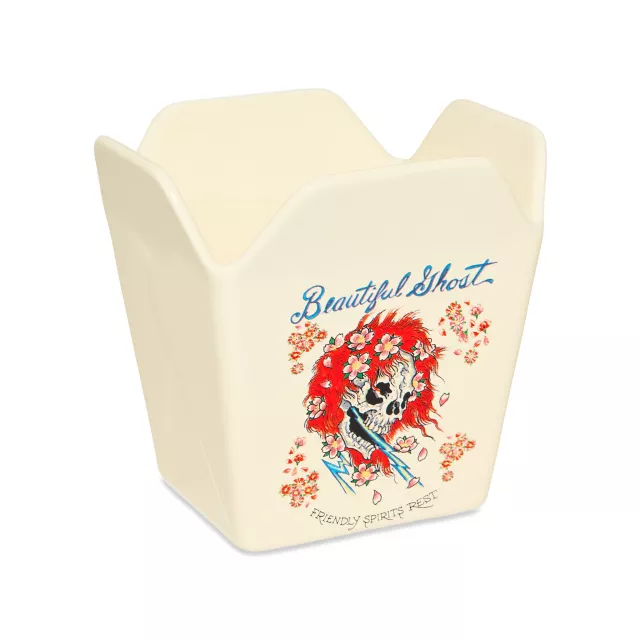 Ed Hardy Beautiful Ghost Take Out Bowl with Chopsticks - 17 oz. at Spencer's