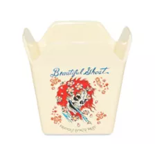 Ed Hardy Beautiful Ghost Take Out Bowl with Chopsticks - 17 oz. at Spencer's