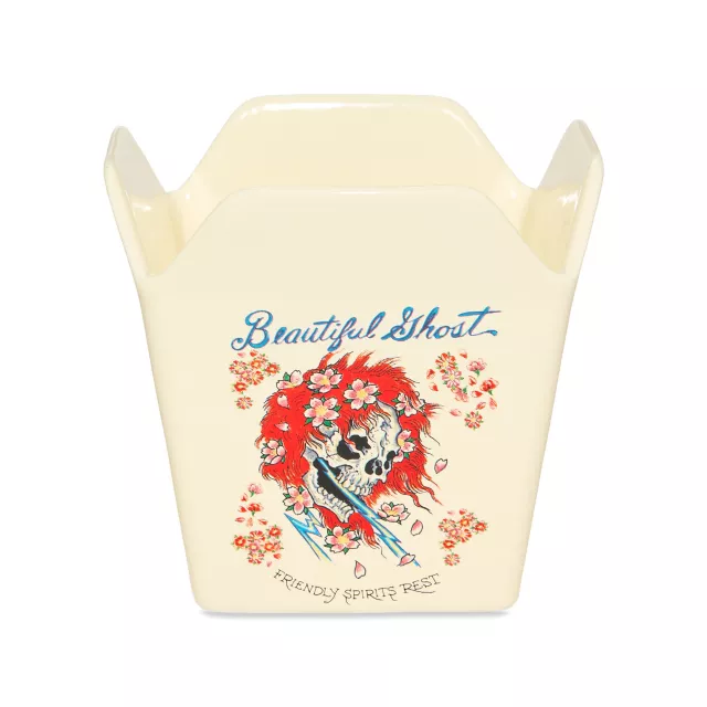 Ed Hardy Beautiful Ghost Take Out Bowl with Chopsticks - 17 oz. at Spencer's
