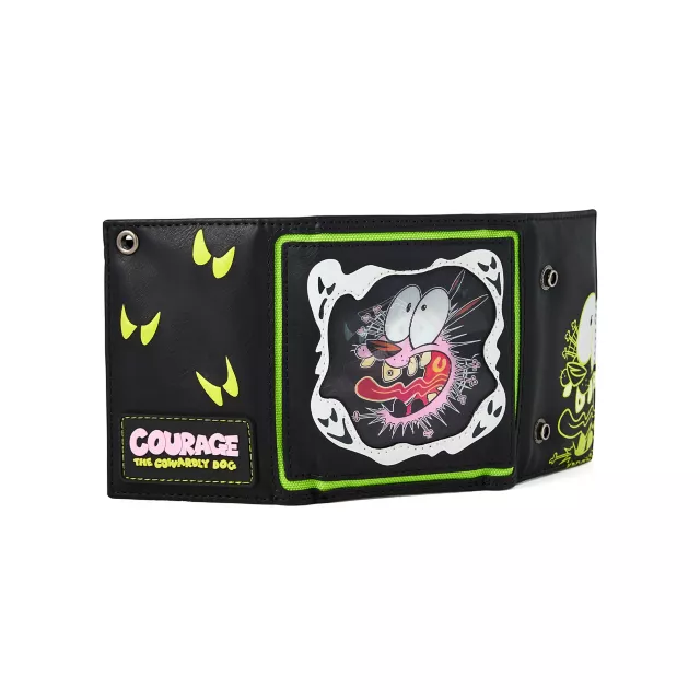 Courage the Cowardly Dog Lenticular Chain Wallet at Spencer's
