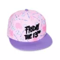 Pastel Pink Friday the 13th Snapback Hat at Spencer's