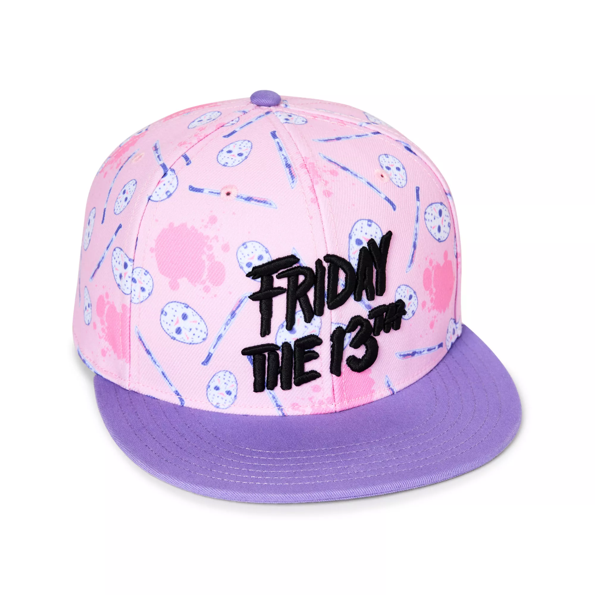 Pastel Pink Friday the 13th Snapback Hat