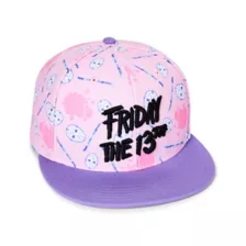 Pastel Pink Friday the 13th Snapback Hat at Spencer's