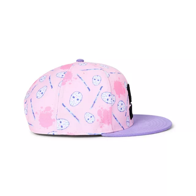 Pastel Pink Friday the 13th Snapback Hat at Spencer's