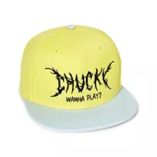 Chucky Wanna Play Pastel Yellow Snapback Hat at Spencer's