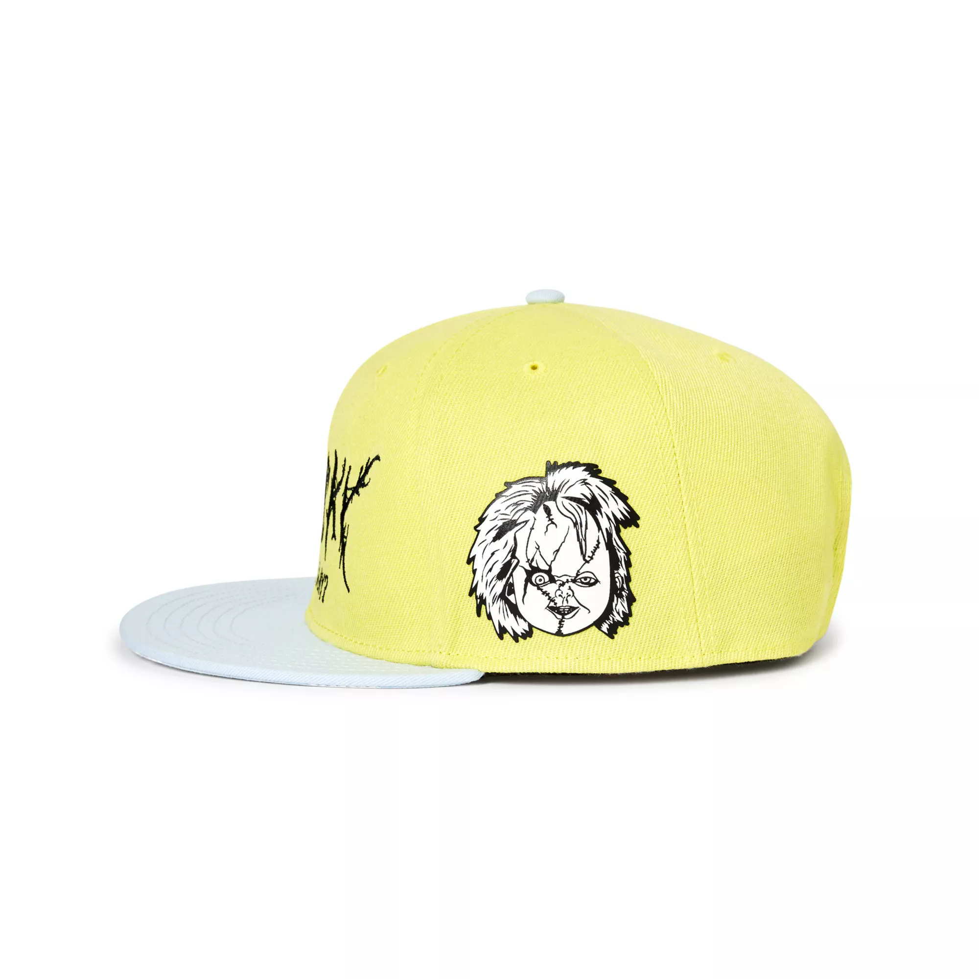 Chucky Wanna Play Pastel Yellow Snapback Hat at Spencer's