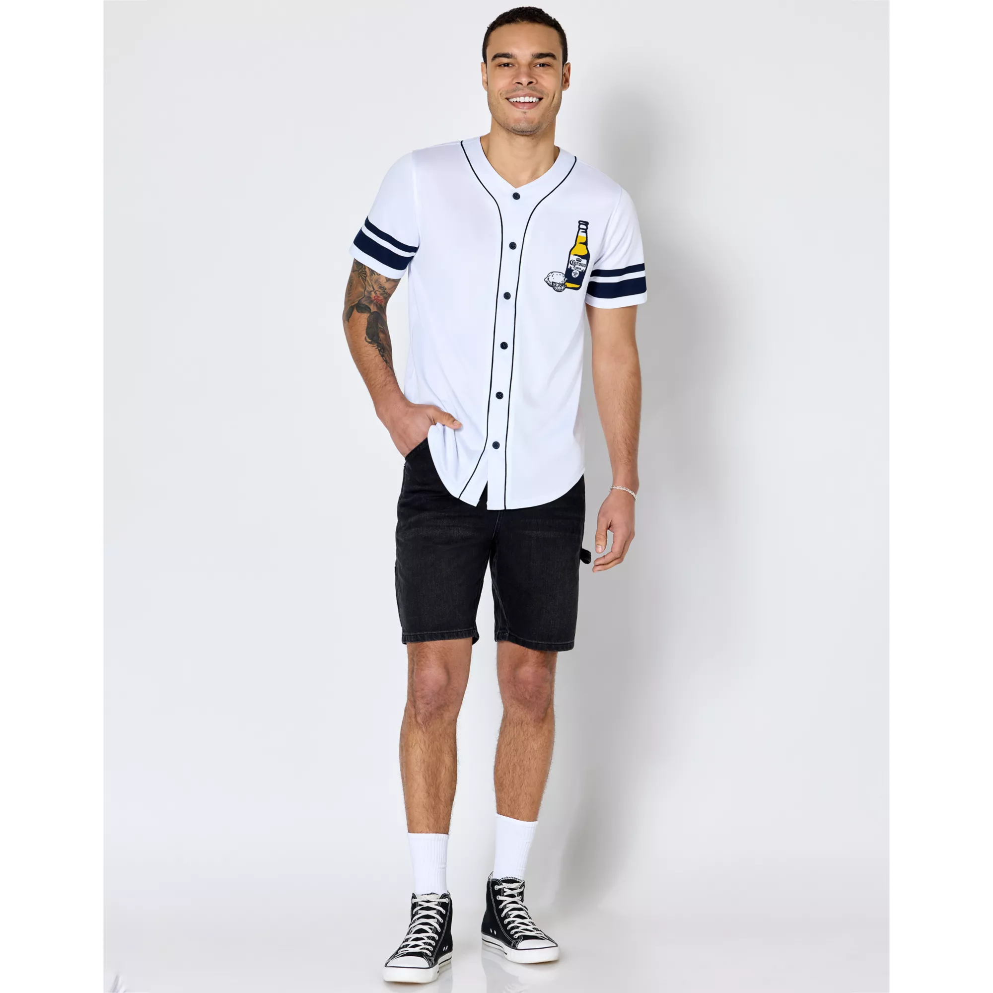 White Corona Jersey at Spencer's