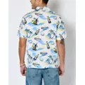 Corona Palm Tree Print Woven Button Up Shirt at Spencer's