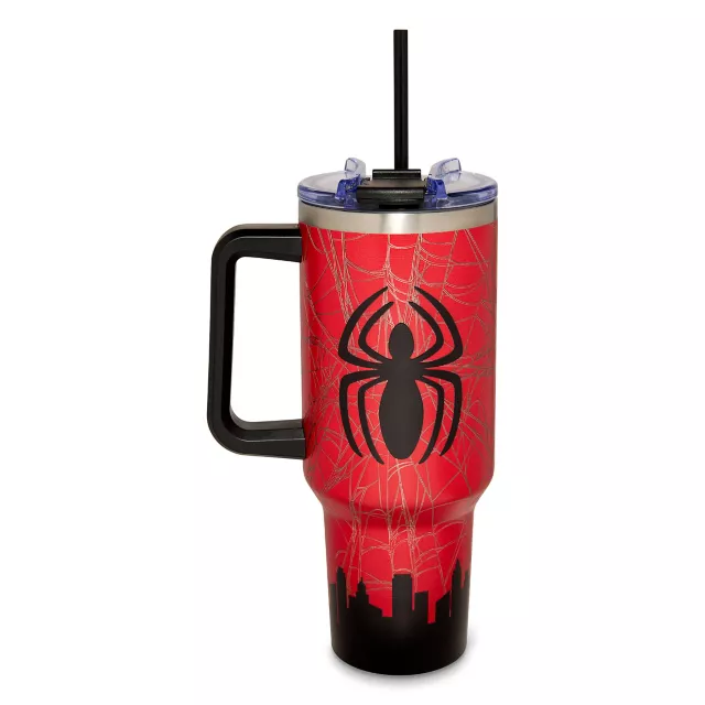 Spider-Man Face City Travel Tumbler with Straw - 40 oz.