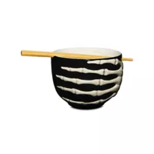 Skeletal Hand Bowl with Chopsticks at Spencer's