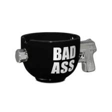 Badass Molded Gun Bowl with Chopsticks at Spencer's