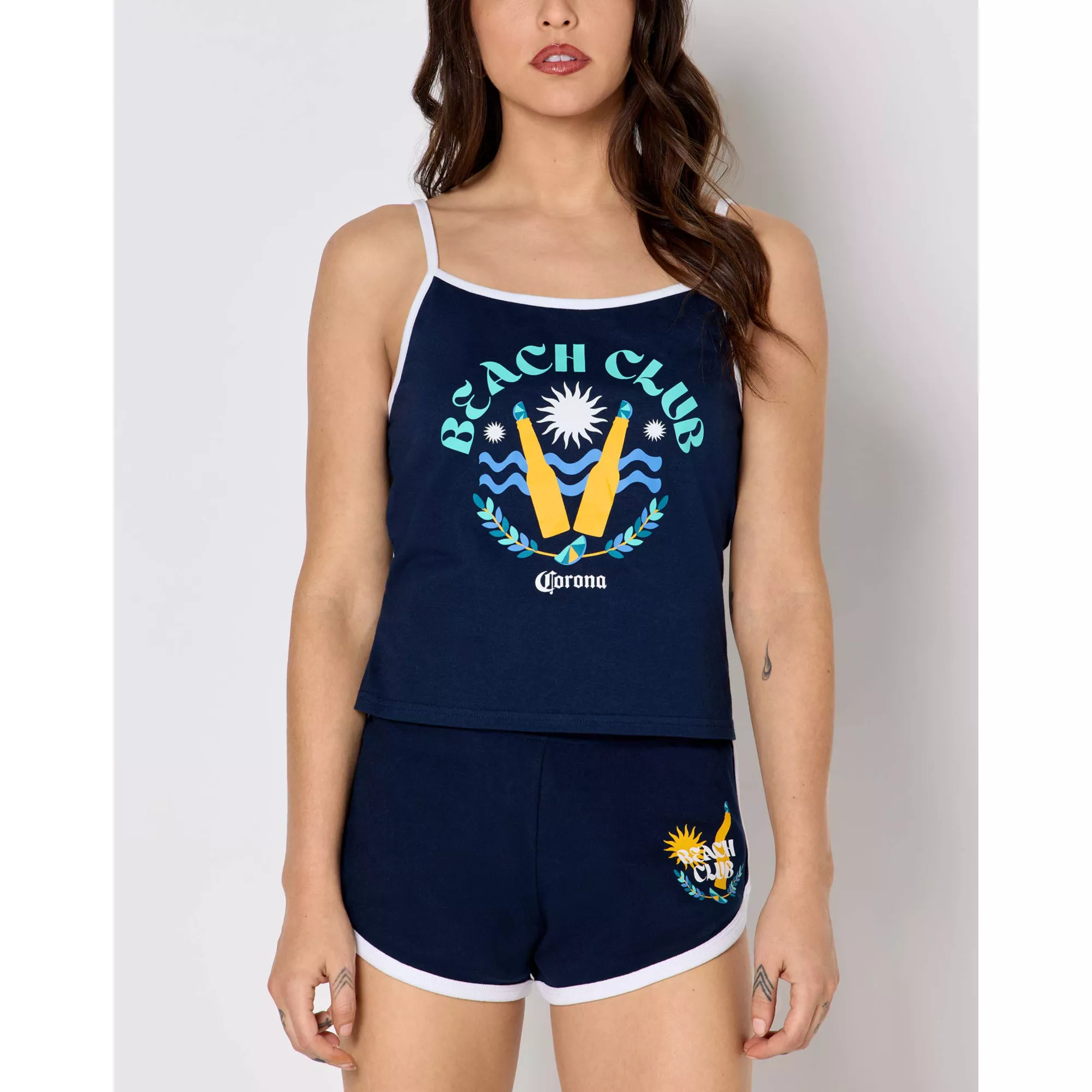 Corona Beach Club Cropped Tank Top at Spencer's