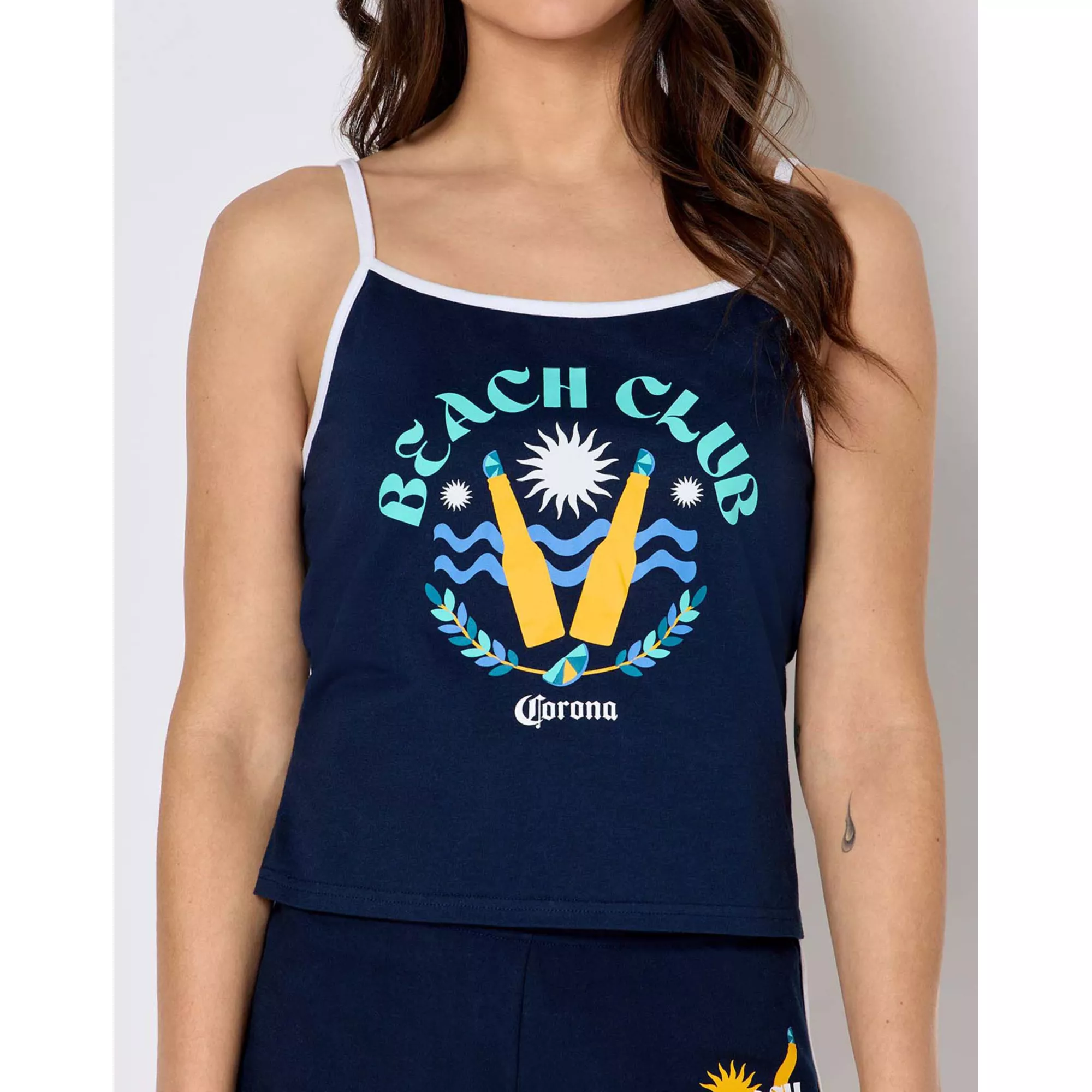 Corona Beach Club Cropped Tank Top at Spencer's