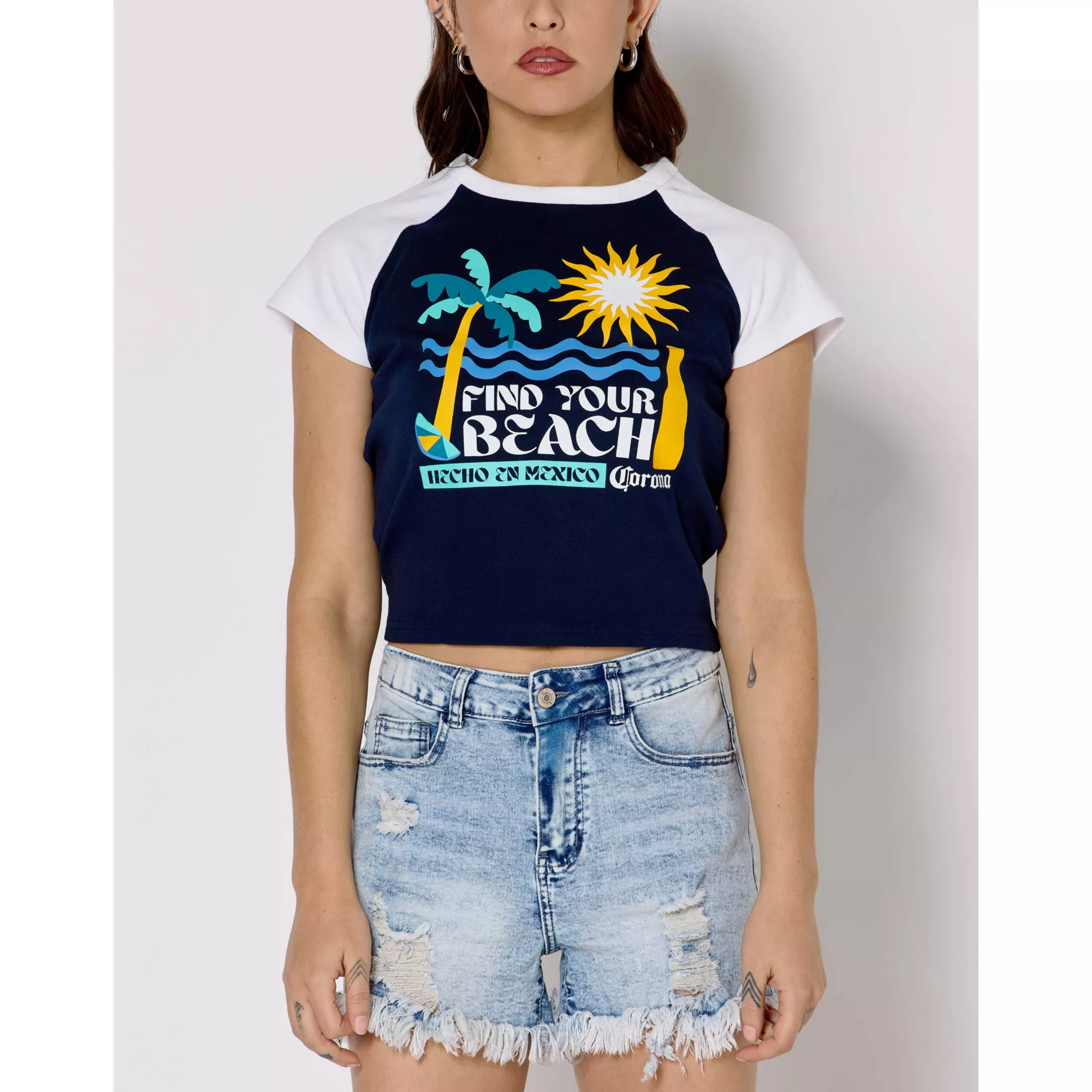 Corona Find Your Beach Baseball Baby T Shirt at Spencer's