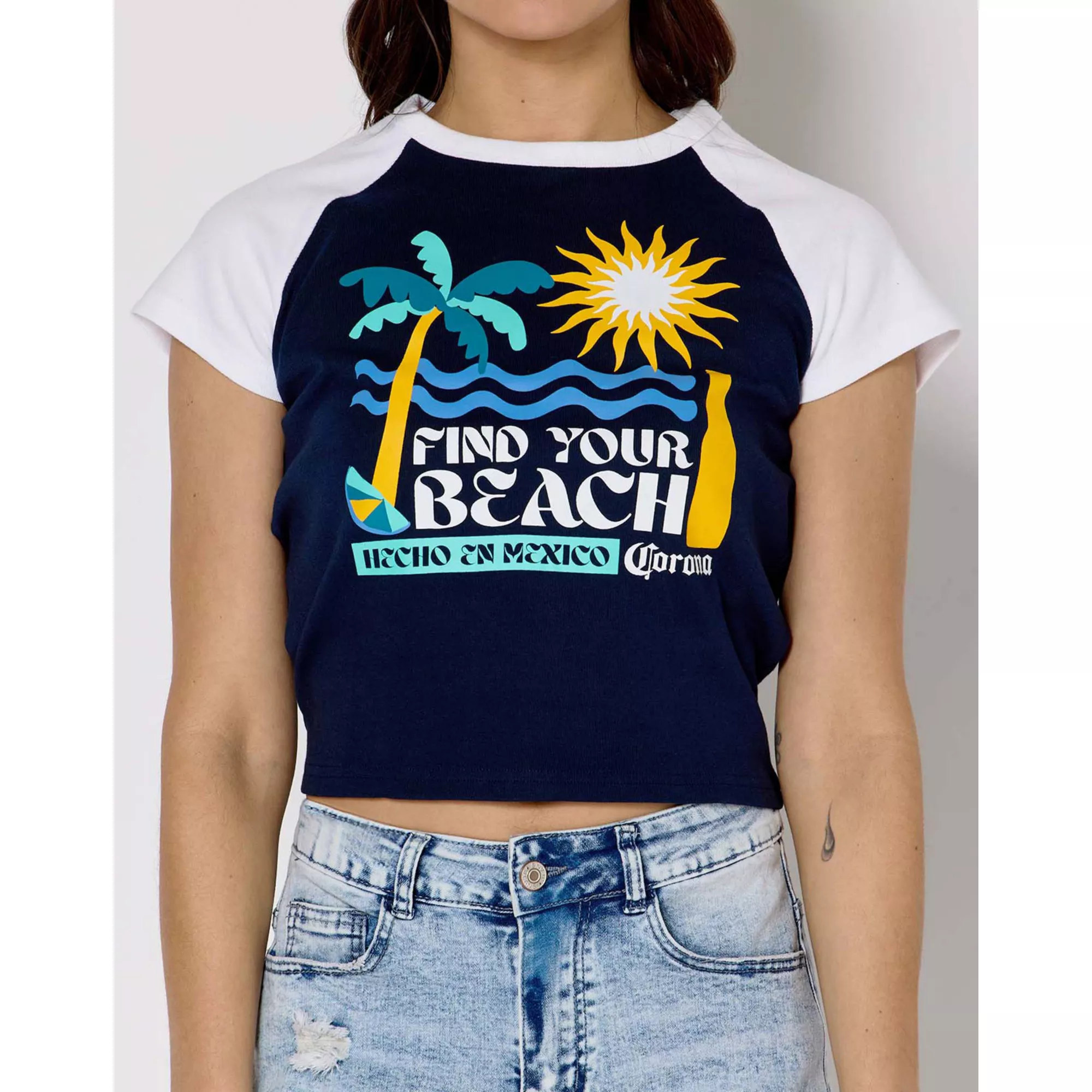 Corona Find Your Beach Baseball Baby T Shirt at Spencer's
