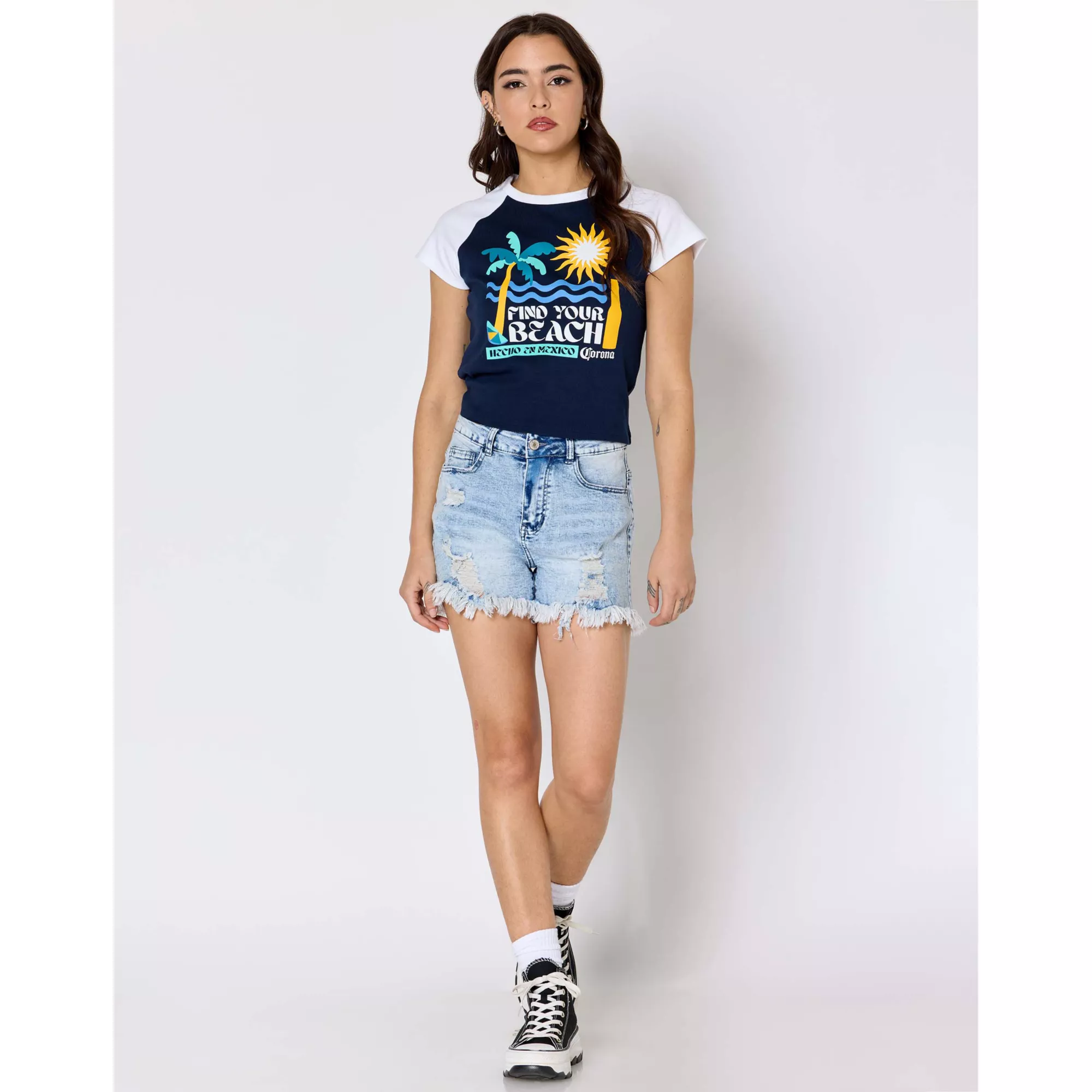 Corona Find Your Beach Baseball Baby T Shirt at Spencer's