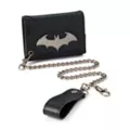 Batman Metal Logo Chain Wallet at Spencer's