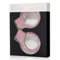 Pleasure Bound Pink Rhinestone Cuffs at Spencer's