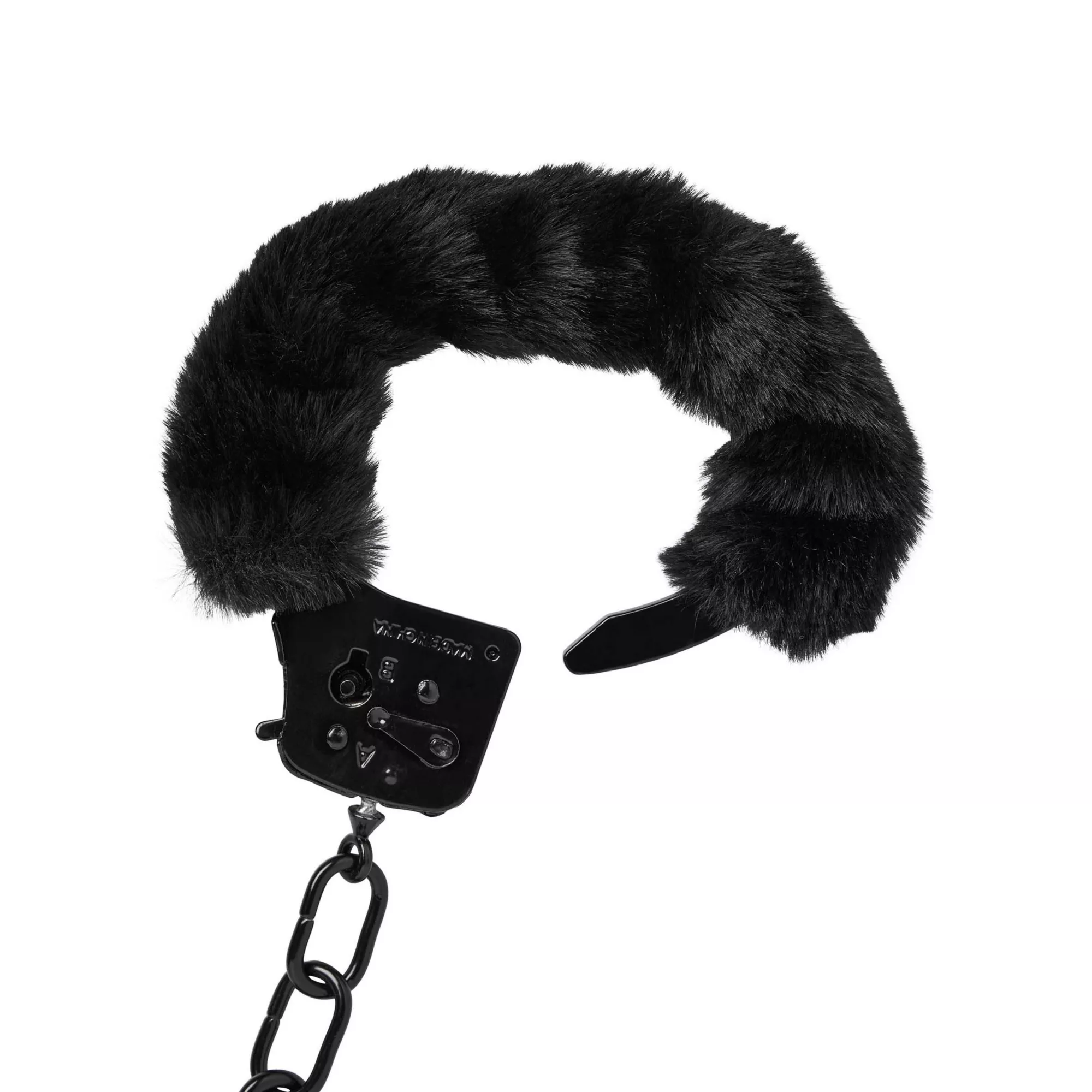 Black Furry Cuffs - Pleasure Bound at Spencer's
