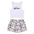White Corona Short Set at Spencer's