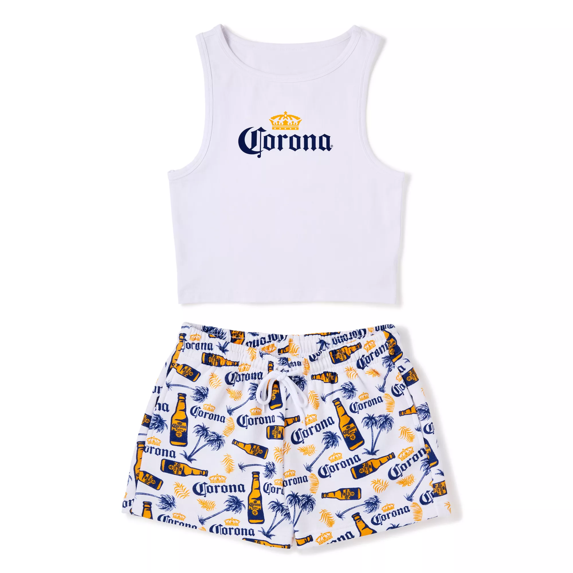 White Corona Short Set at Spencer's