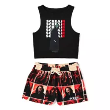 Ghost Face Tank Top and Shorts Set - Scream at Spencer's