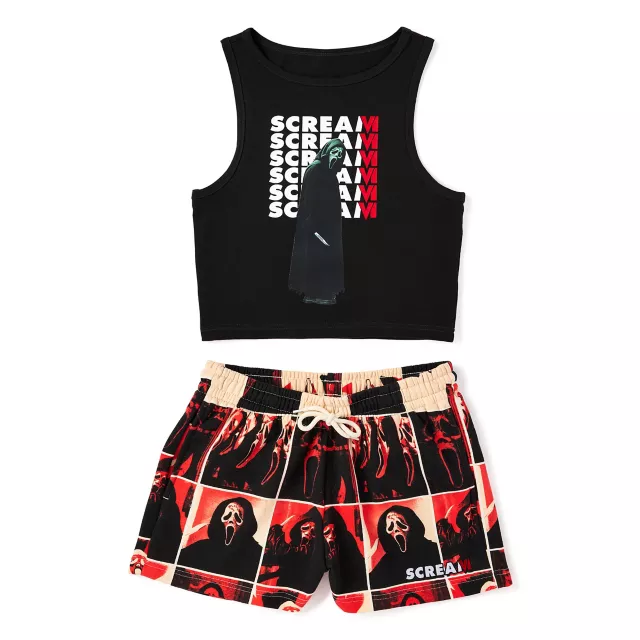 Ghost Face Tank Top and Shorts Set - Scream at Spencer's