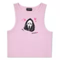 Pink Ghost Face Tank Top and Shorts Set - Scream at Spencer's