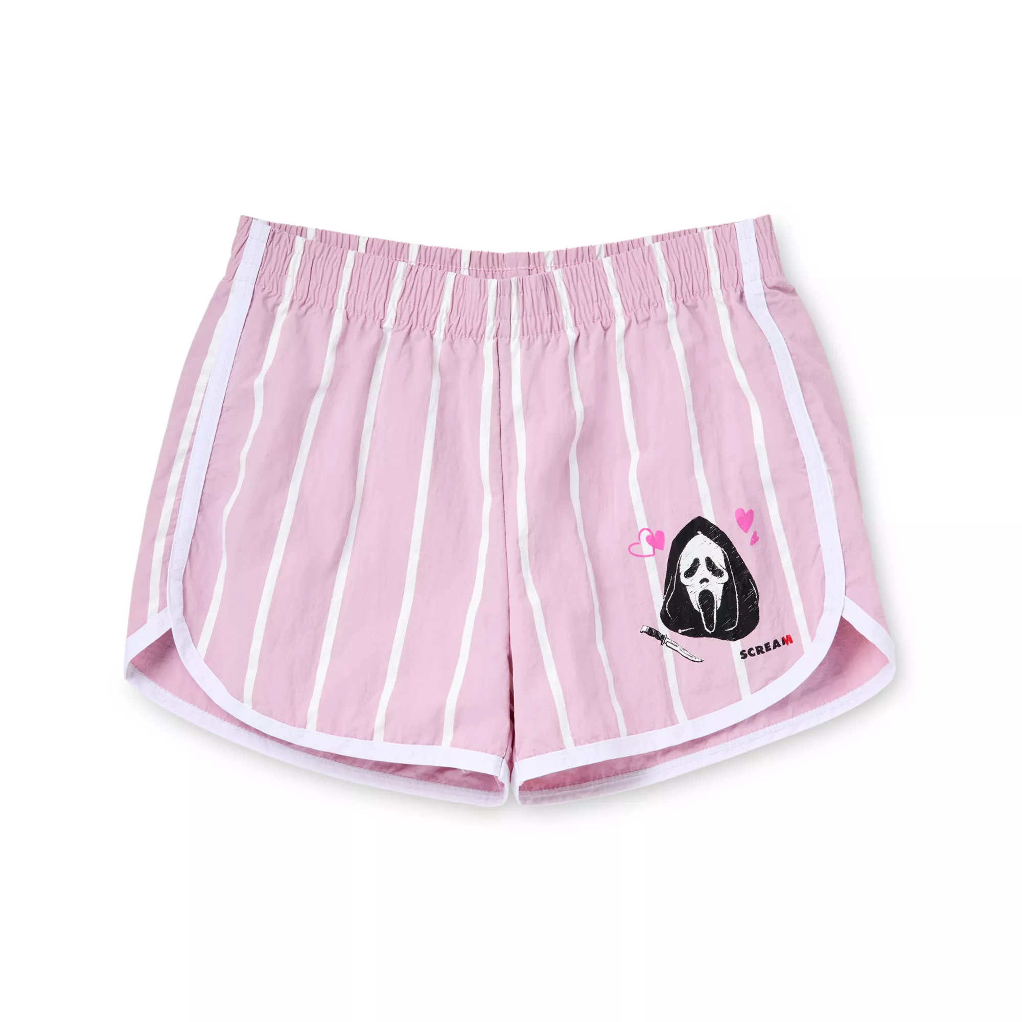 Pink Ghost Face Tank Top and Shorts Set - Scream at Spencer's
