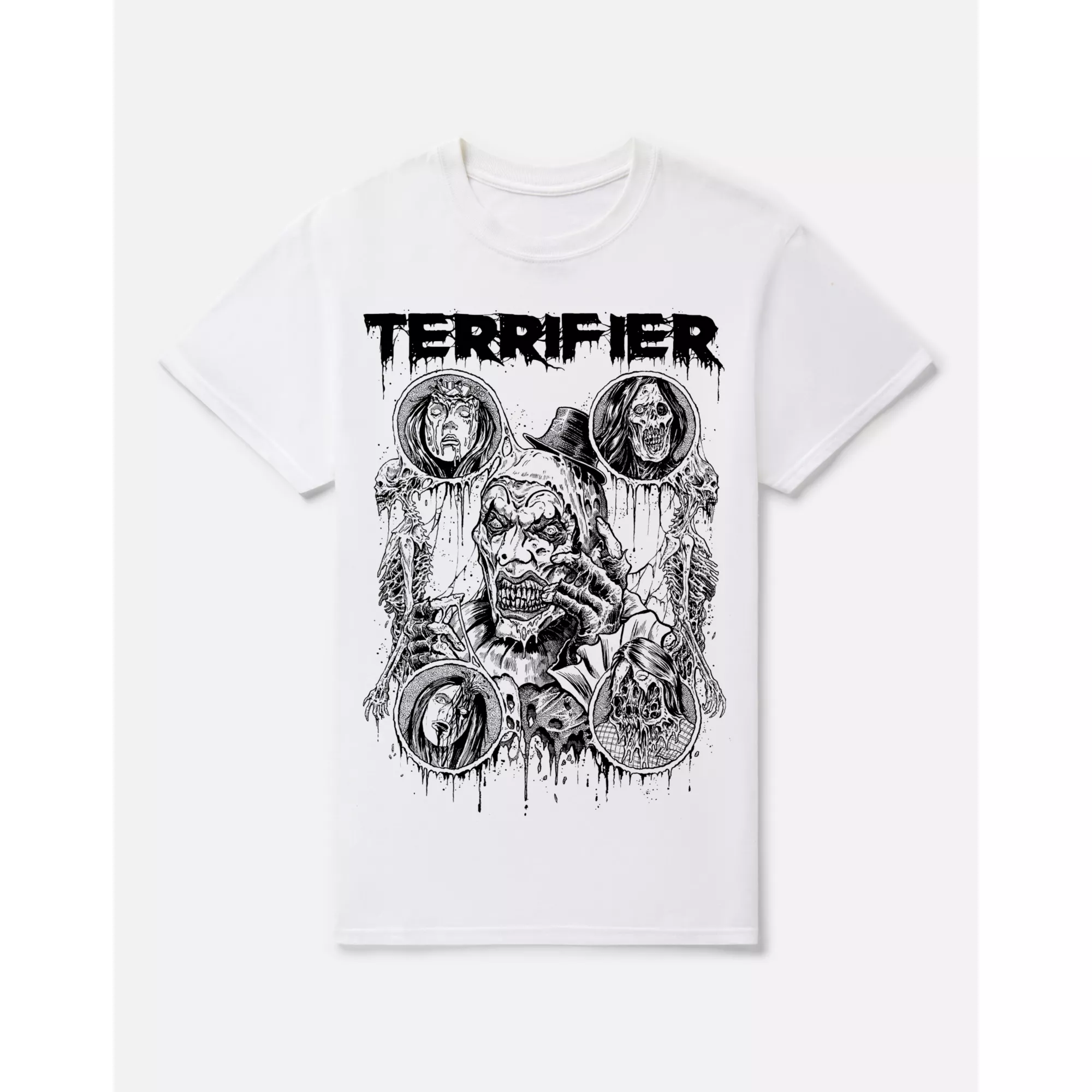 Terrifier Faces T Shirt at Spencer's