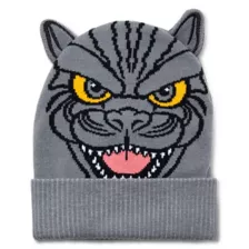 Godzilla Big Face 3D Knit Beanie Hat at Spencer's