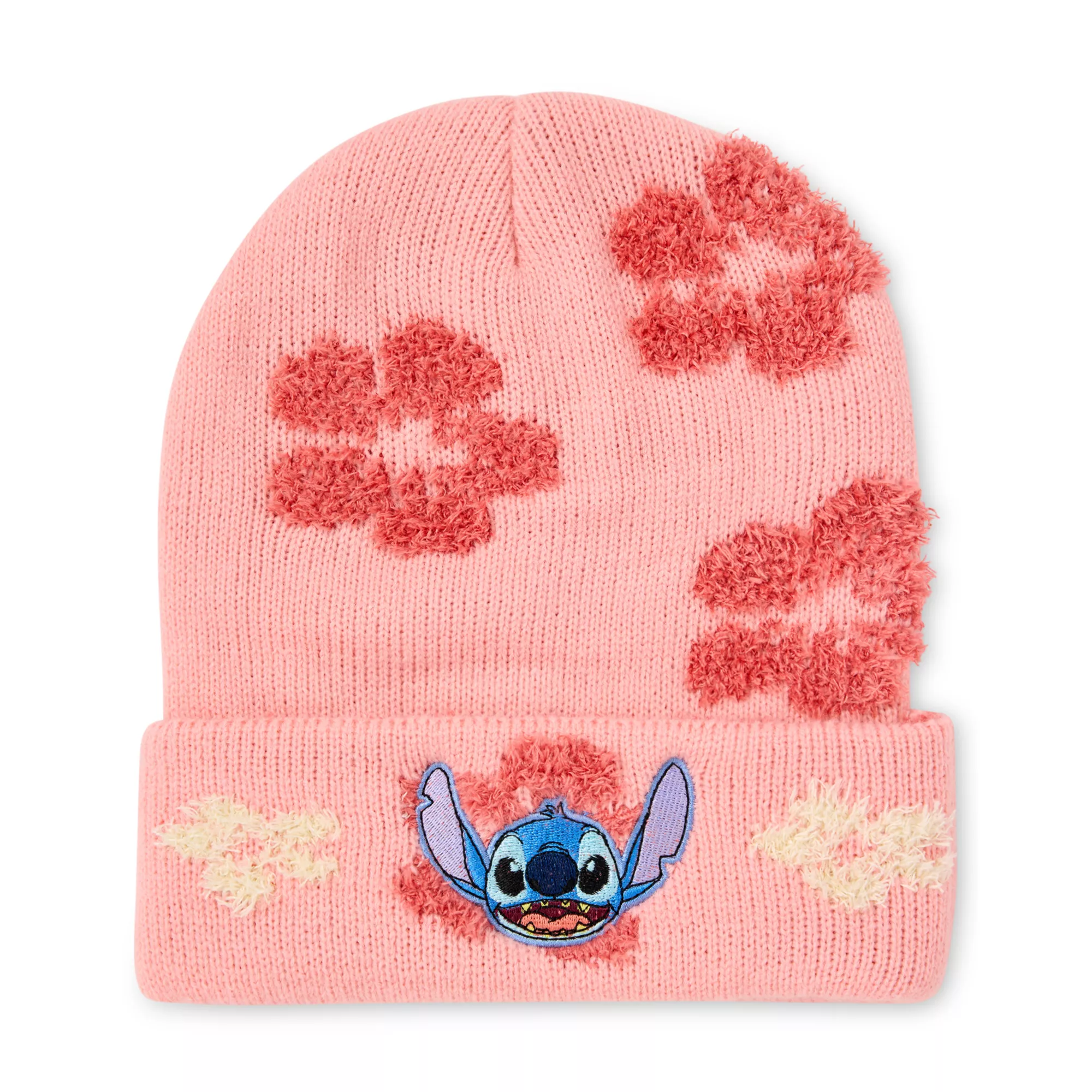 Lilo & Stitch Floral Knit Beanie Hat at Spencer's