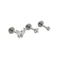 Multi-Pack Titanium CZ Butterfly Flat Back Nose Pins 3 Pack - 18 Gauge at Spencer's