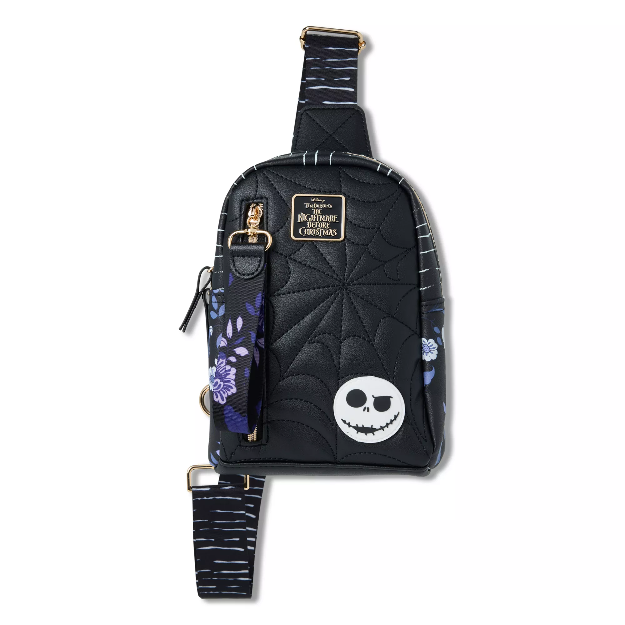 Jack Skellington Quilted Sling Bag - The Nightmare Before Christmas at Spencer's