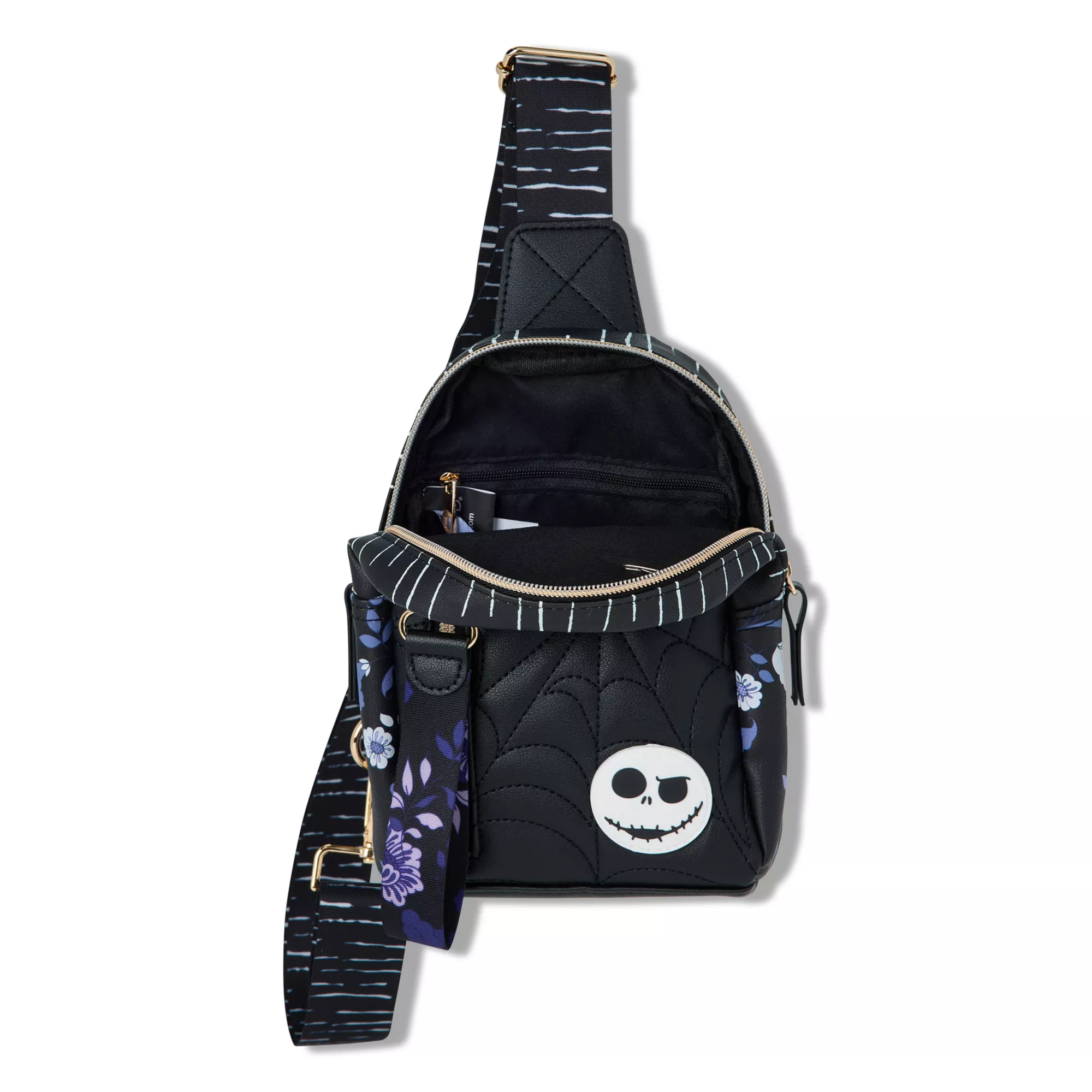 Jack Skellington Quilted Sling Bag - The Nightmare Before Christmas at Spencer's