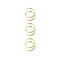 Multi-Pack Goldtone Spiral Nose Hoops 3 Pack - 20 Gauge at Spencer's