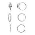 Multi-Pack Skull and Illusion Double Hoops 6 Pack - 20 Gauge at Spencer's