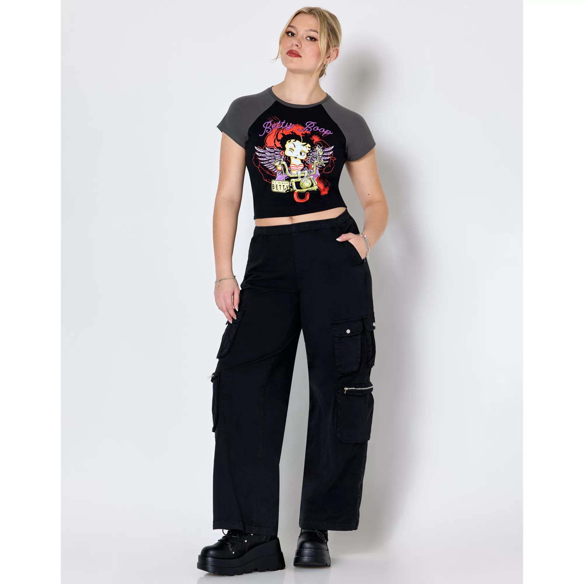 Betty Boop Angel Wings Motorcycle Baby T Shirt at Spencer's