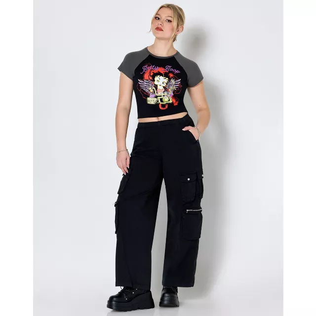 Betty Boop Angel Wings Motorcycle Baby T Shirt at Spencer's