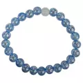 Blue and White Long Distance Beaded Bracelets at Spencer's
