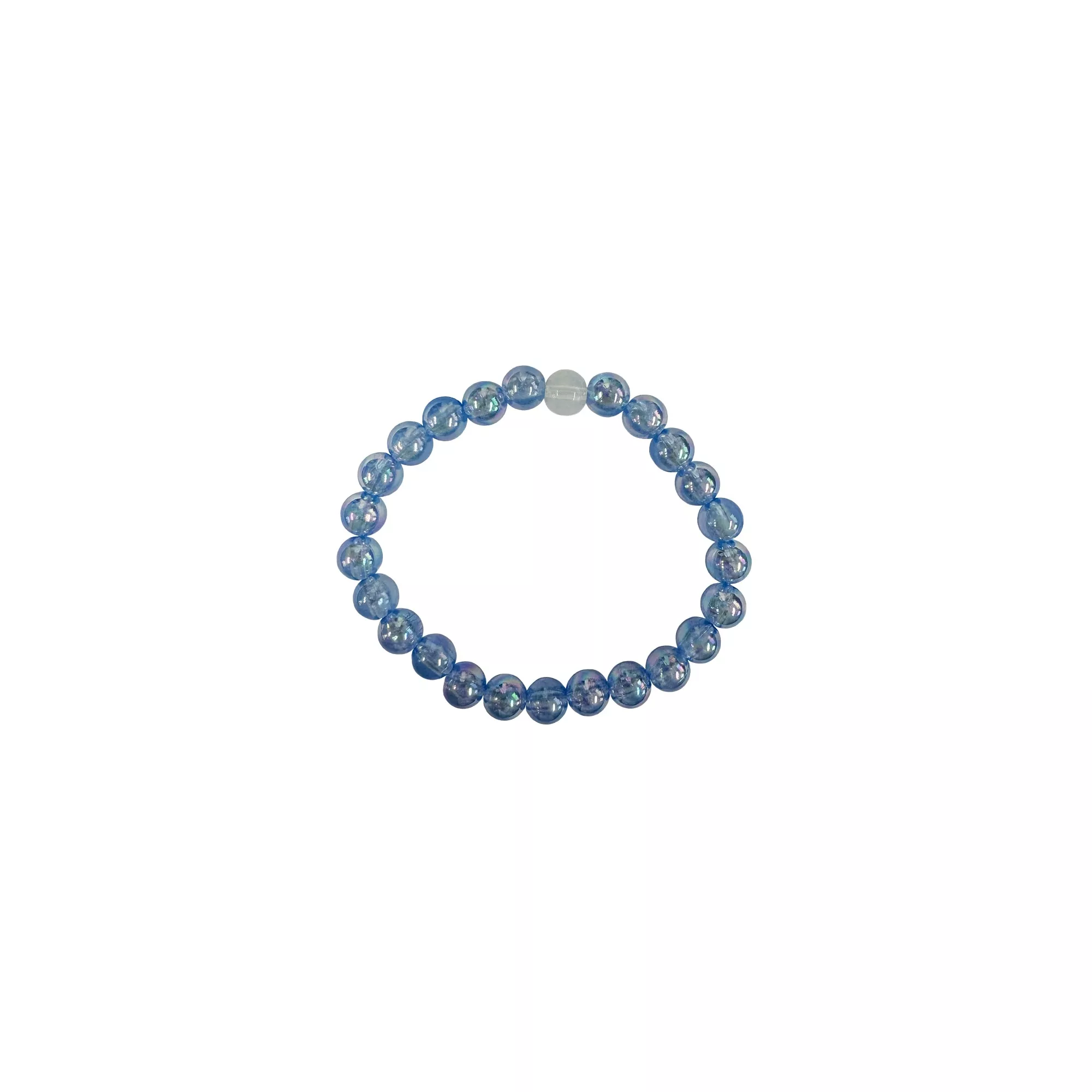 Translucent Blue and White Long Distance Bracelets - 2 Pack at Spencer's