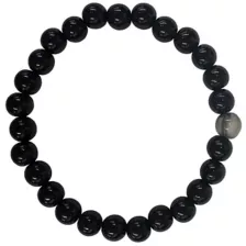 Multi-Pack Black and Grey Long Distance Beaded Bracelets - 2 Pack at Spencer's